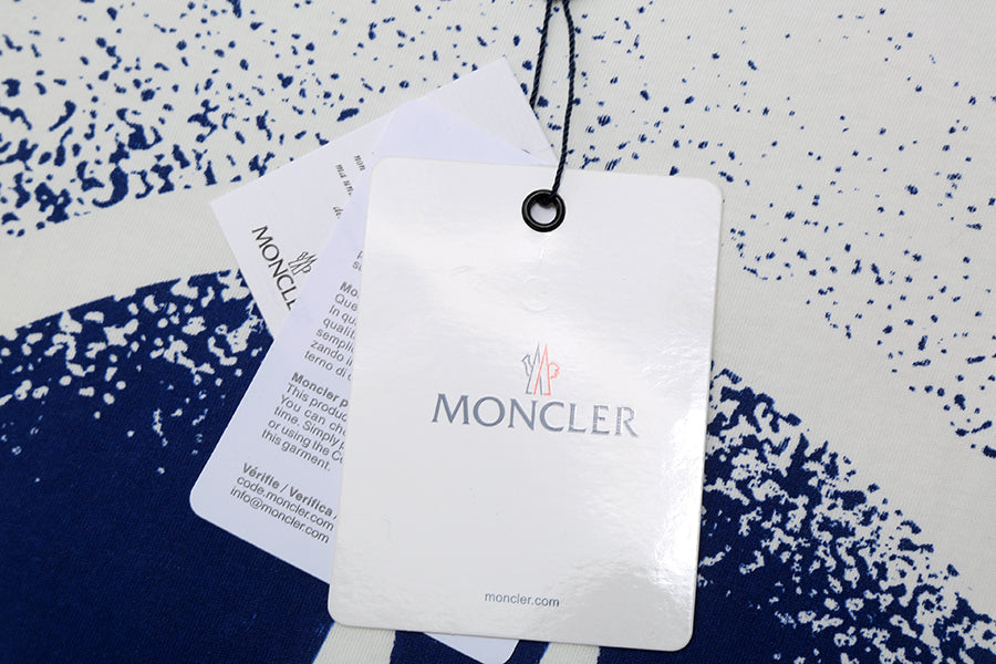 Moncler-Inspired White Oversized Logo T-Shirt – Luxury Designer Streetwear | Sintone - Image 3