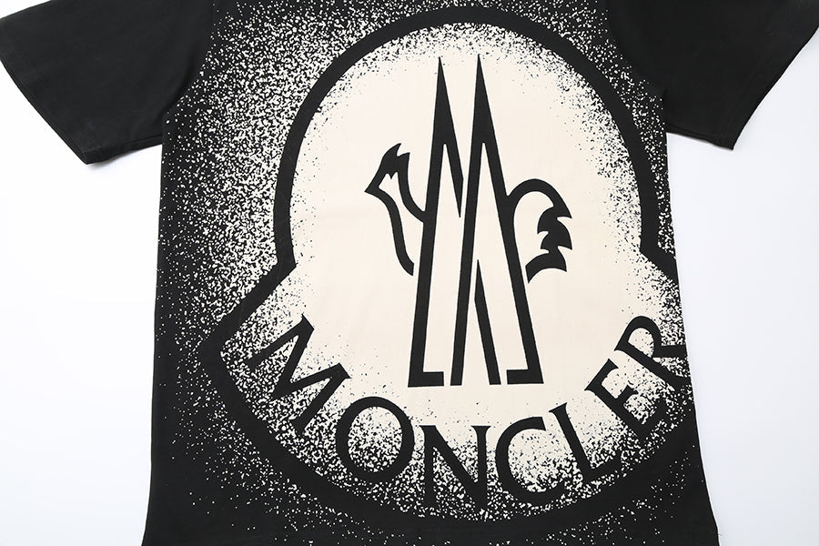 Moncler-Inspired Black Oversized Logo T-Shirt – Luxury Designer Streetwear | Sintone - Image 2
