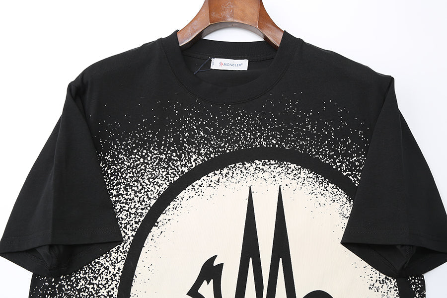 Moncler-Inspired Black Oversized Logo T-Shirt – Luxury Designer Streetwear | Sintone - Image 3