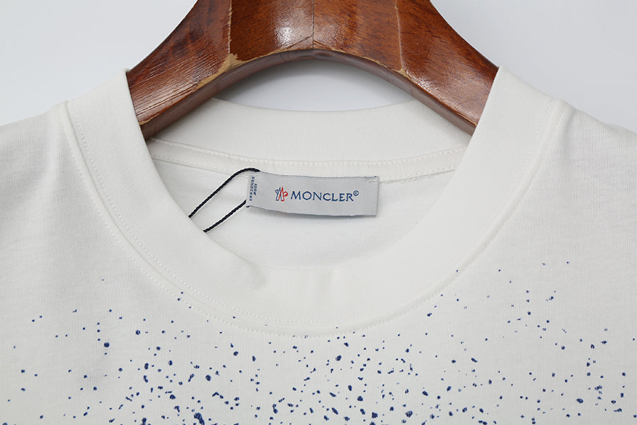 Moncler-Inspired White Oversized Logo T-Shirt – Luxury Designer Streetwear | Sintone - Image 4