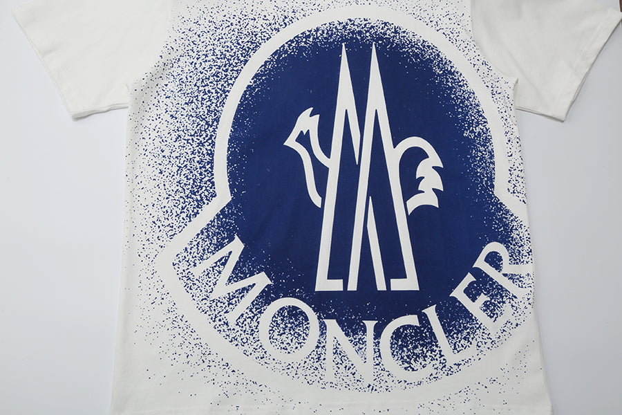 Moncler-Inspired White Oversized Logo T-Shirt – Luxury Designer Streetwear | Sintone - Image 2