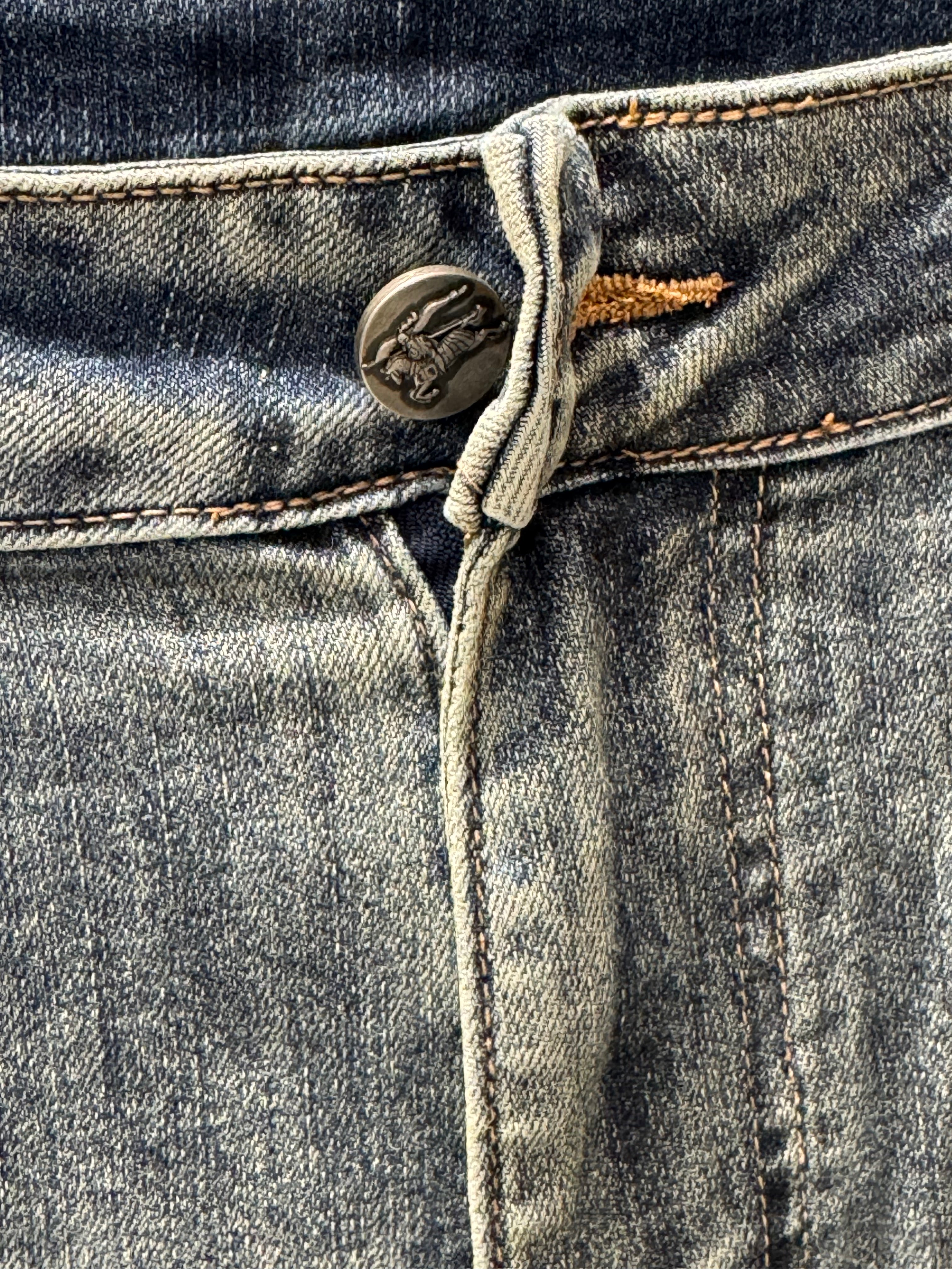 burberry inspired grey faded denim jeans – premium slim fit | sintone