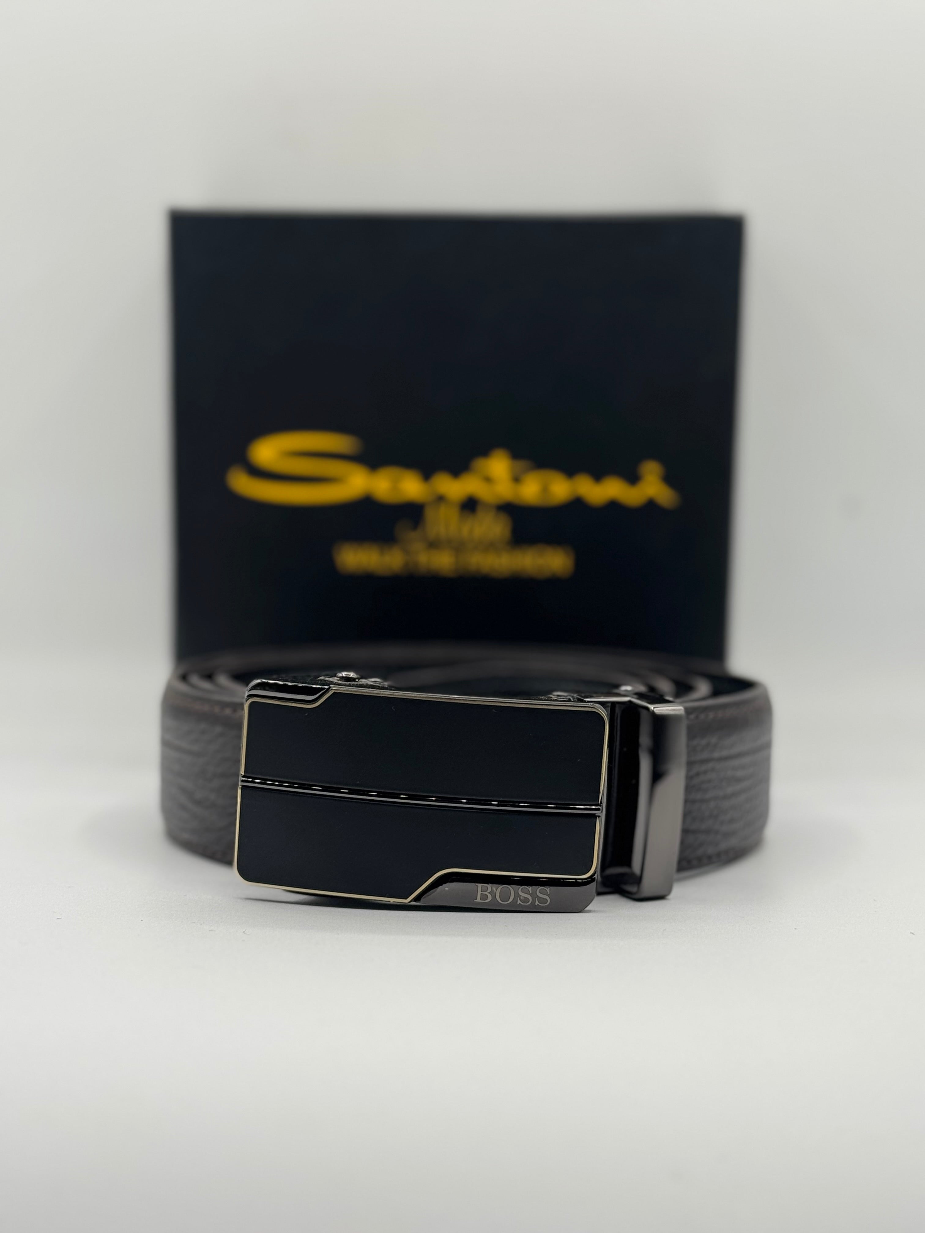 hugo boss inspired men’s leather belt – premium designer edition