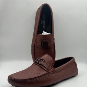 louis vuitton monte carlo brown leather loafers