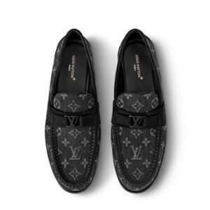 Louis Vuitton Major Loafers in Black Monogram Eclipse Canvas & Suede – Luxury Men’s Shoes