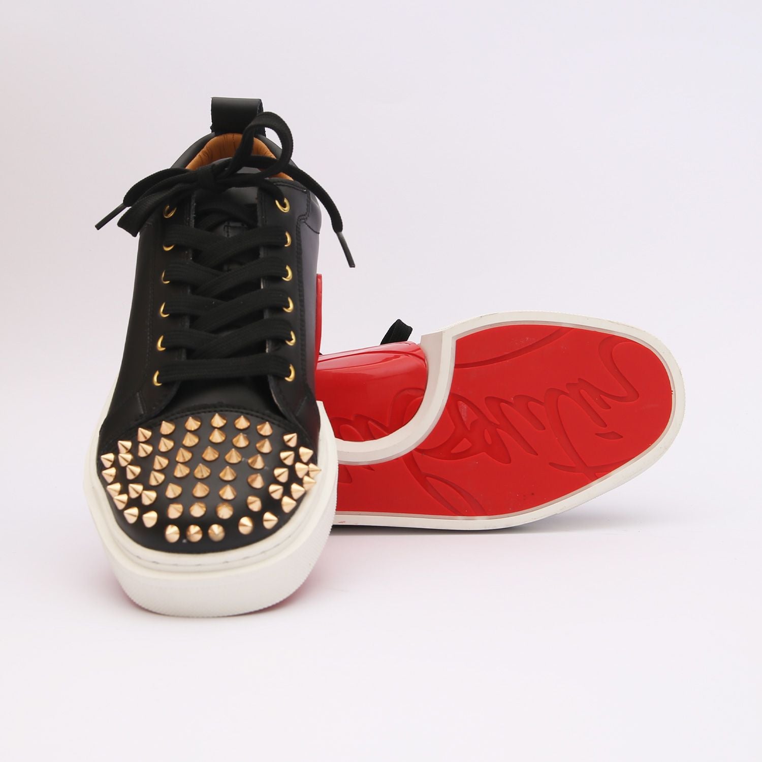 christian louboutin premium black sneakers christian louboutin premium black sneakers