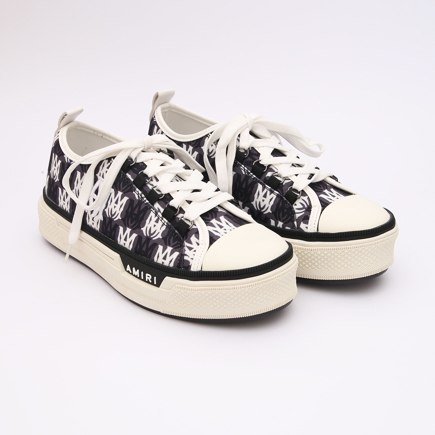 amiri premium black and white sneakers