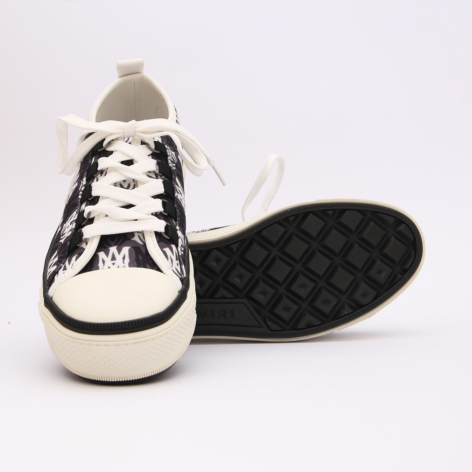 amiri premium black and white sneakers