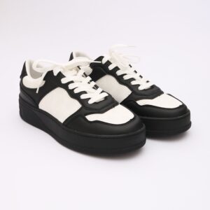 gucci premium black and white sneakers