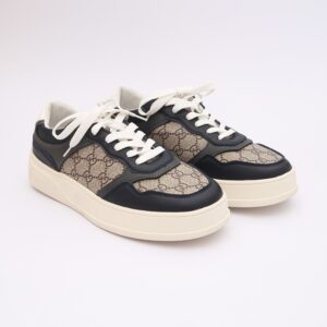 gucci premium navy/coffee sneakers