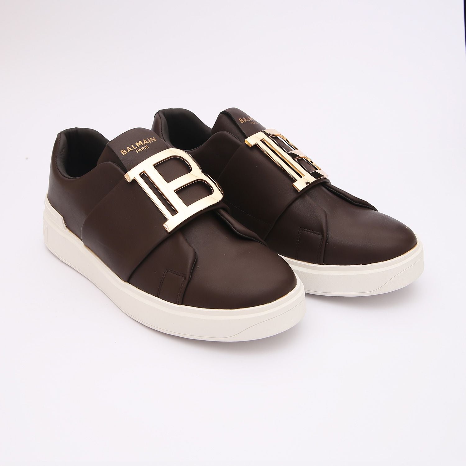 balmain premium brown sneakers