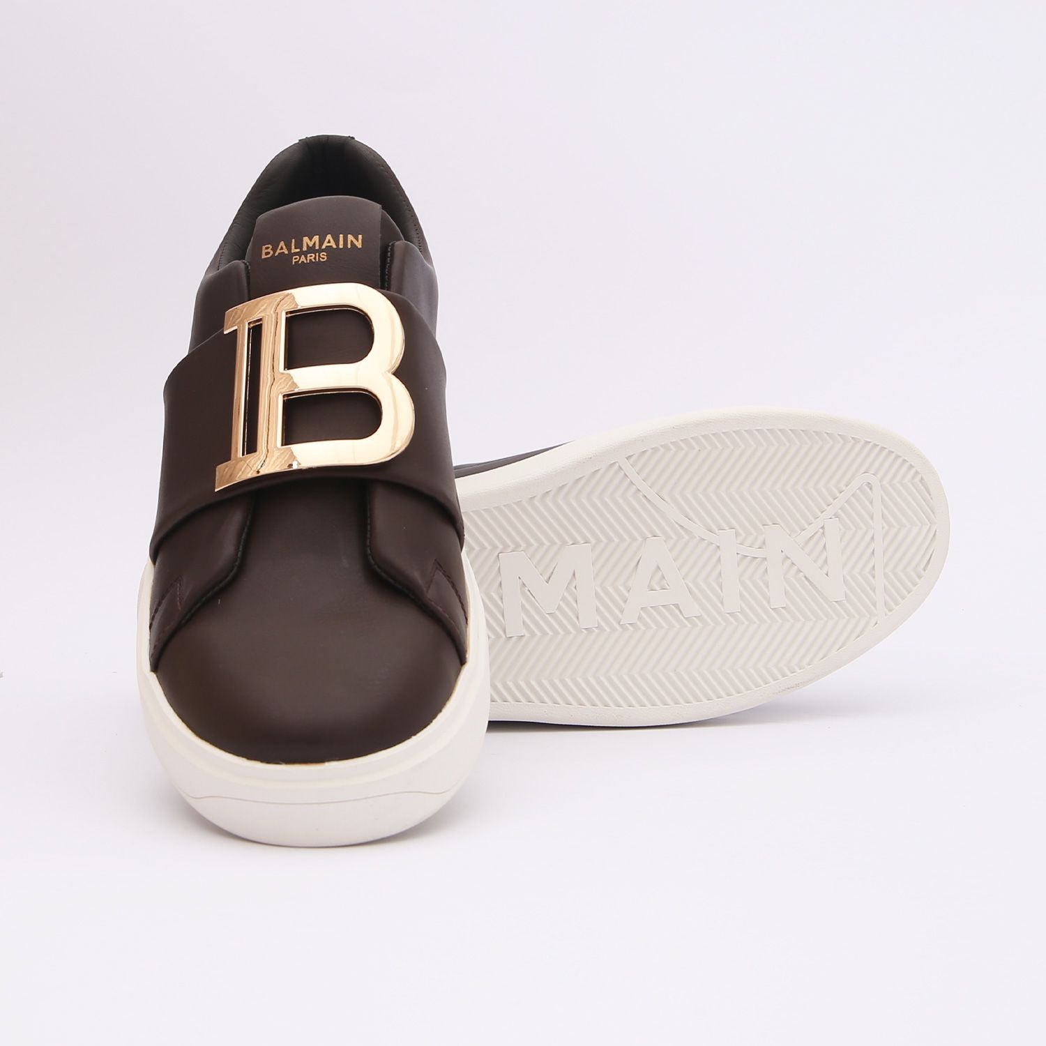 balmain premium brown sneakers