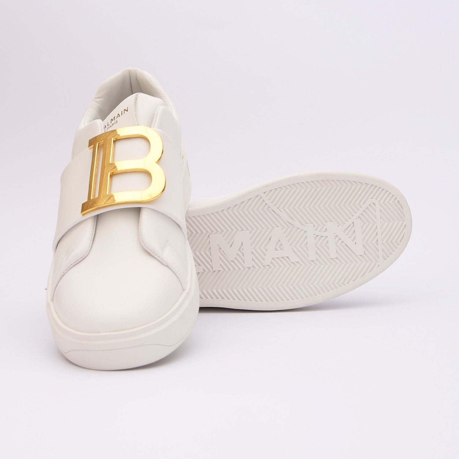 balmain premium white sneakers