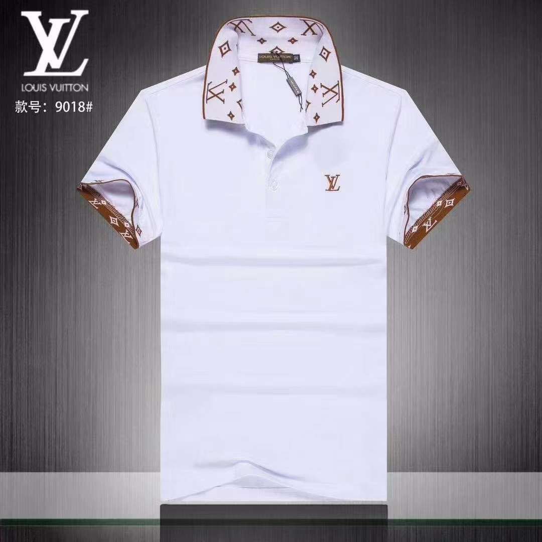 LV Men Polo Shirt With logo - Image 2