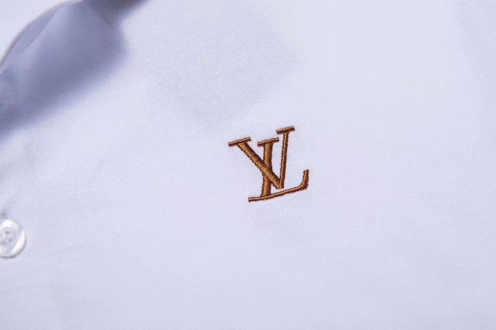 LV Men Polo Shirt With logo - Image 5