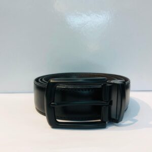 genuine buffalo leather black basic belt