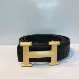 genuine buffalo leather black signature belt