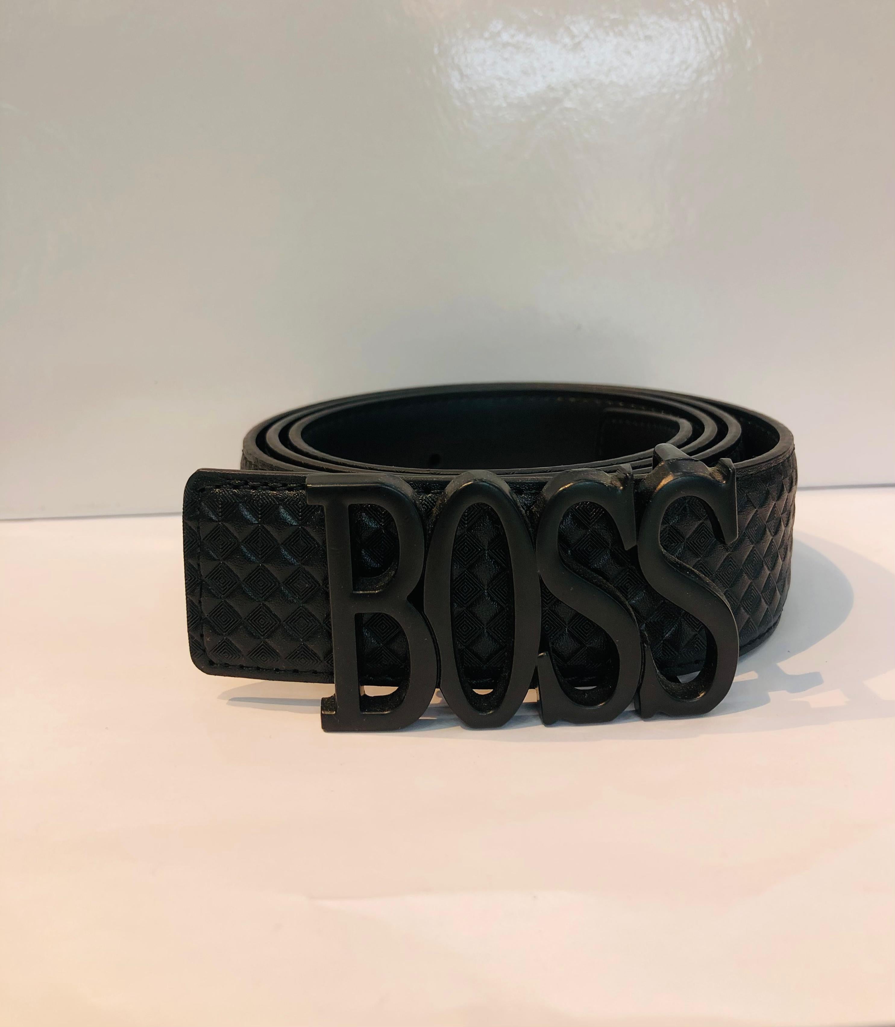 boss genuine buffalo leather black belt boss genuine buffalo leather black belt