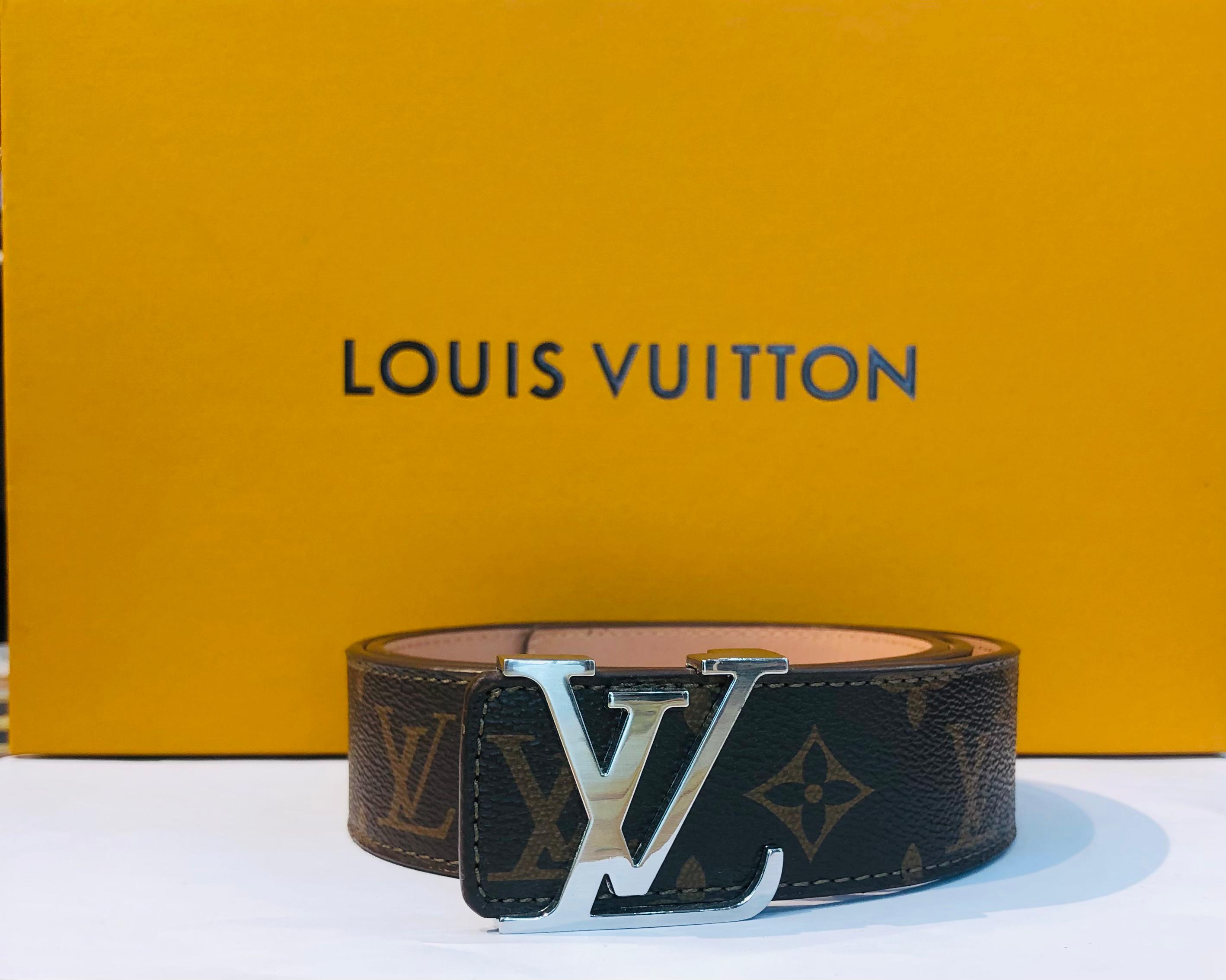 WhatsAppImage2024-07-27at17.51.30 LV Genuine Brown Leather Signature Sliver Belt