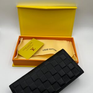 LV Premium Black Long Wallet
