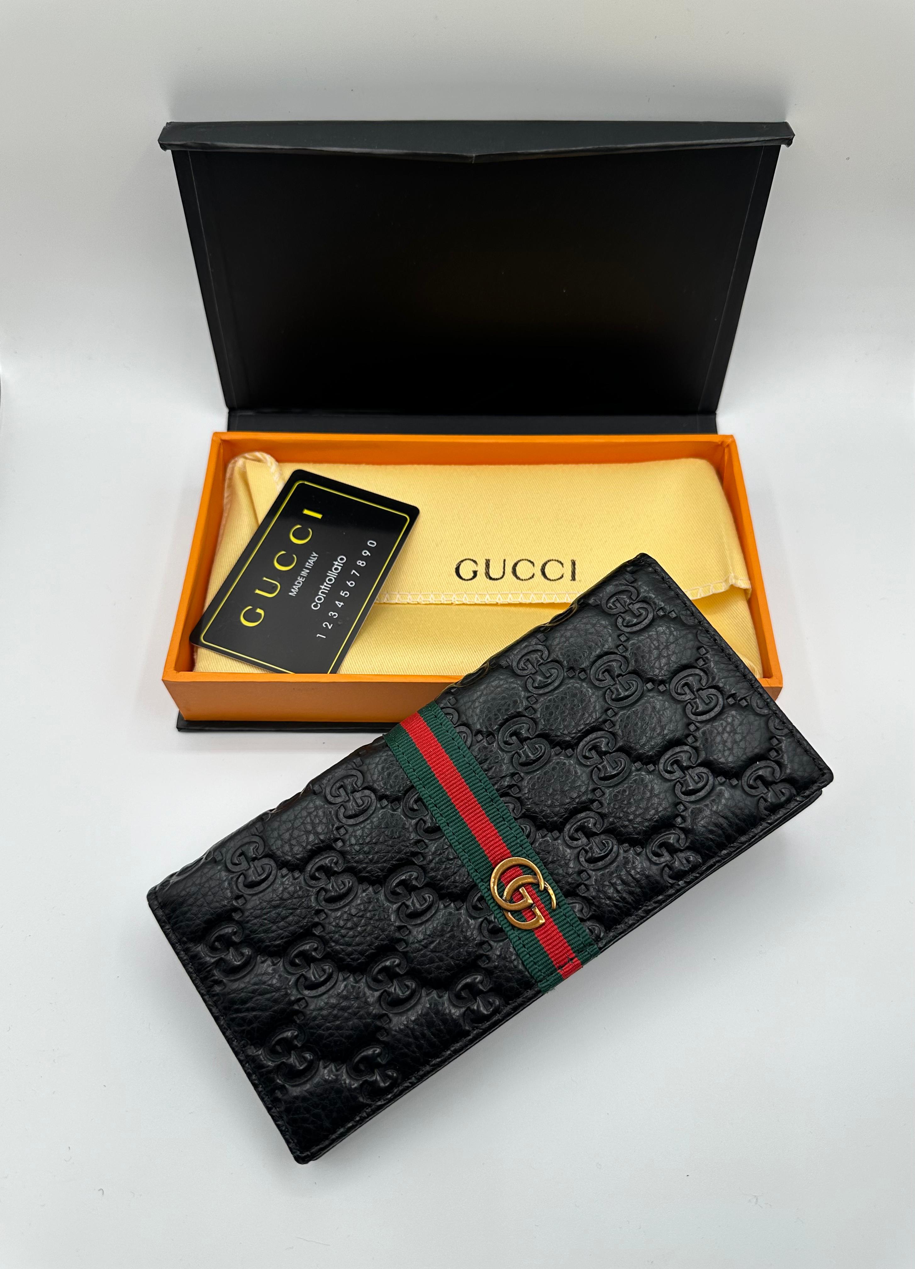 gucci premium black long wallet gucci premium black long wallet