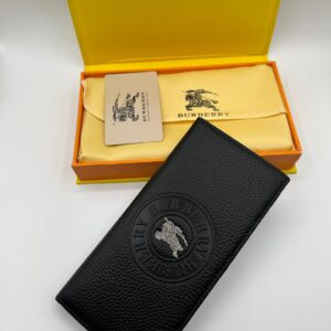 burberry premium black long wallet