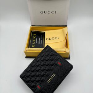 gucci premium black wallet