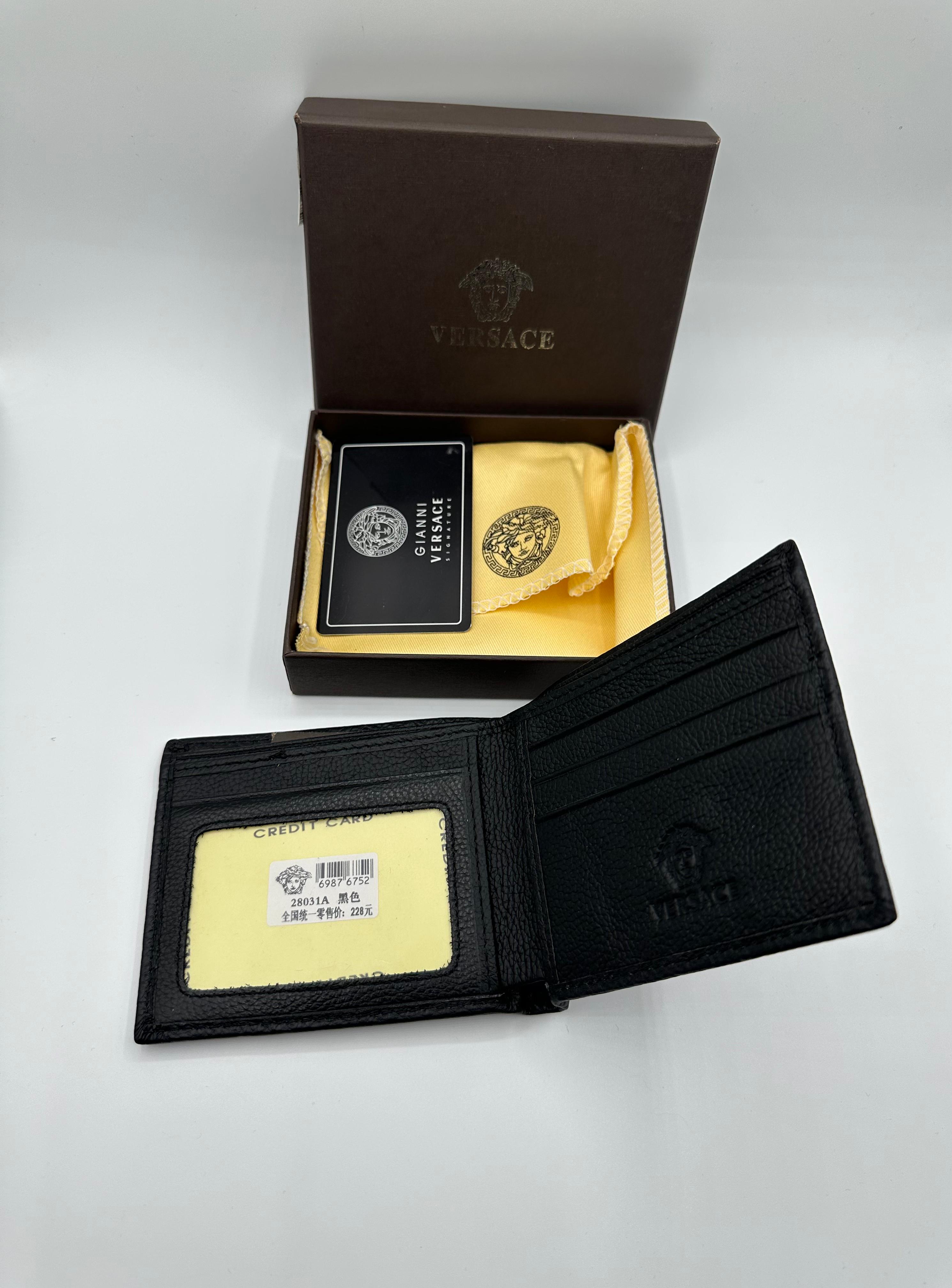 Versace Premium Black Wallet - Image 3