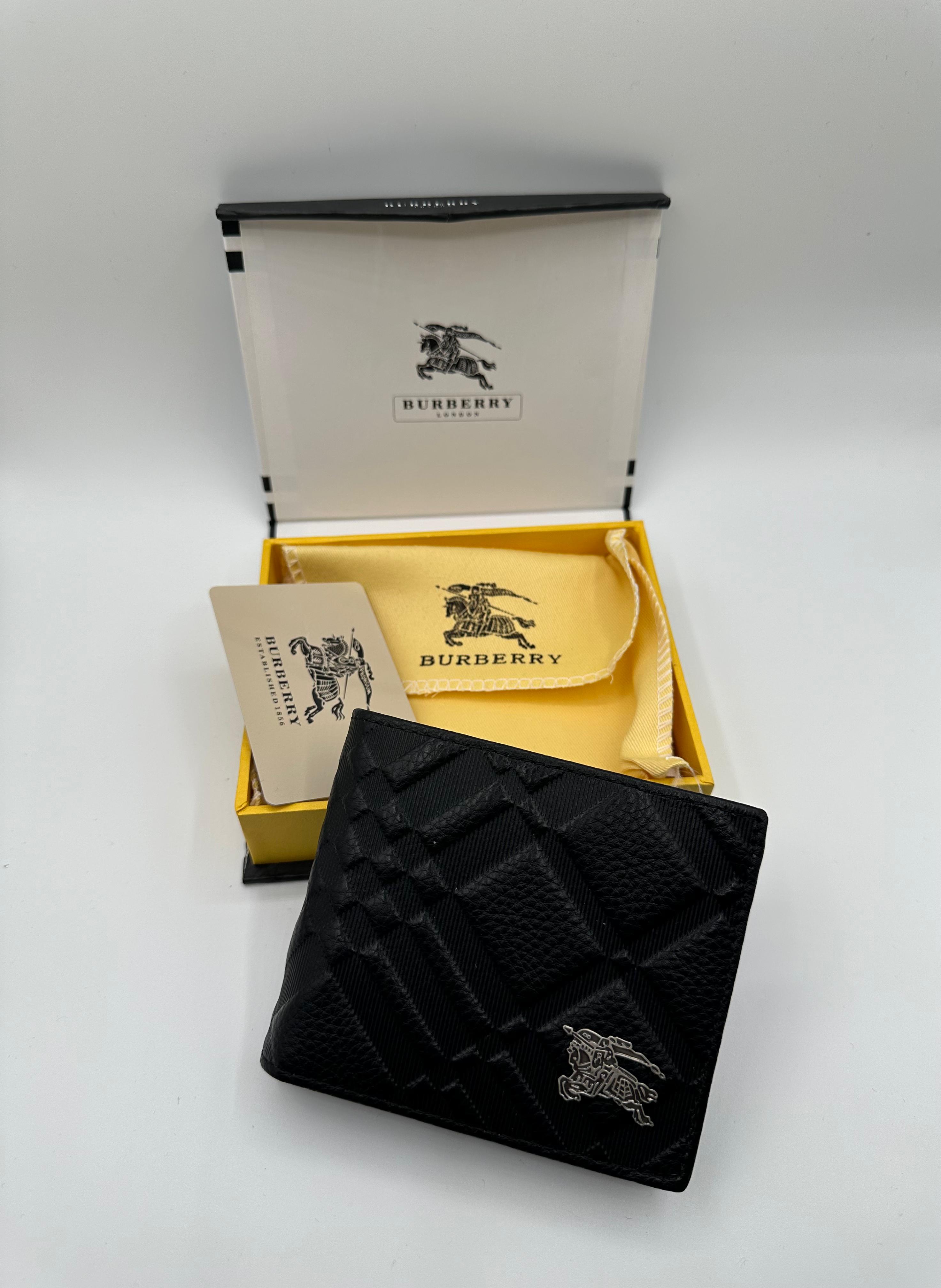 burberry premium black wallet