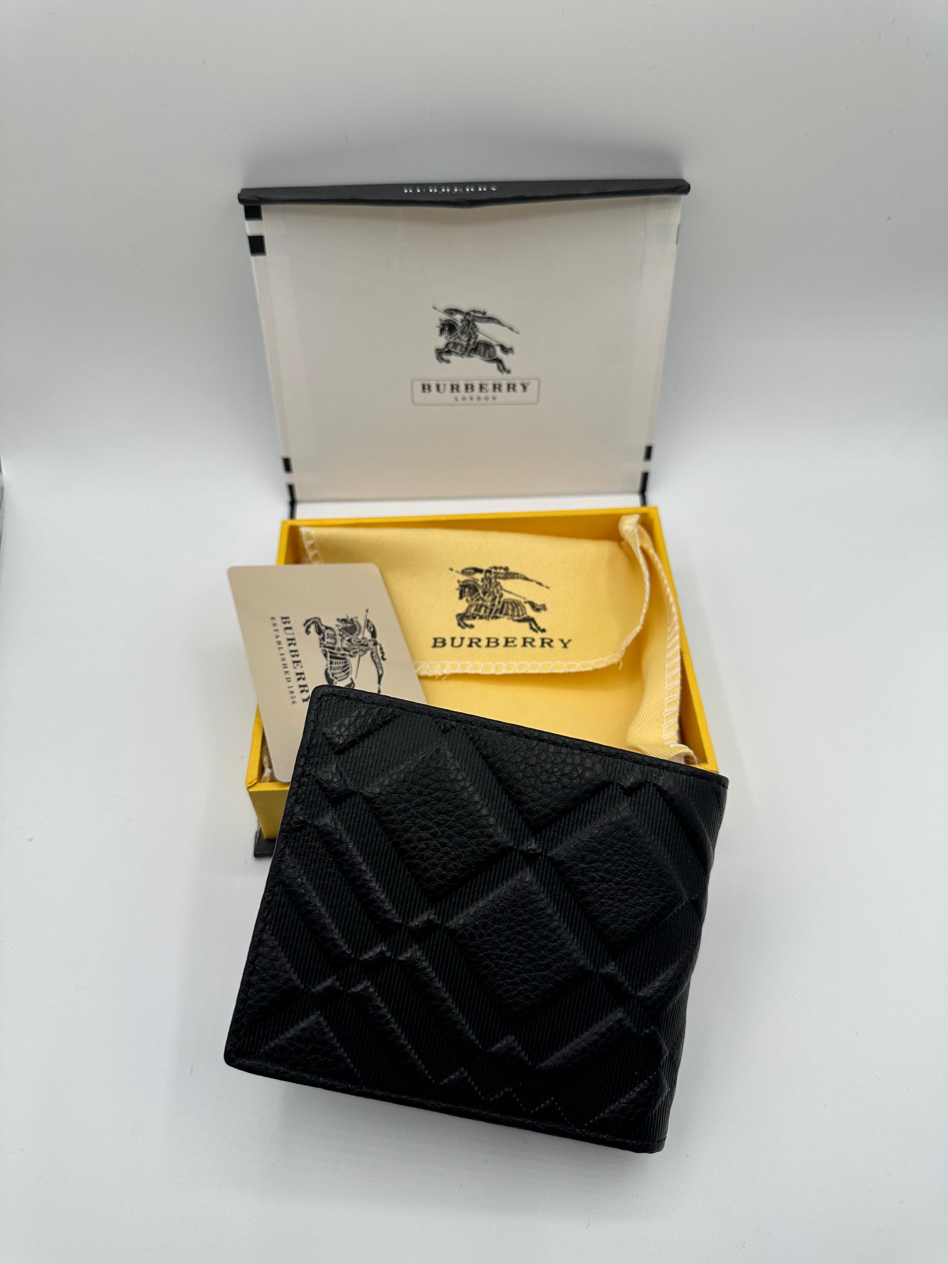 burberry premium black wallet