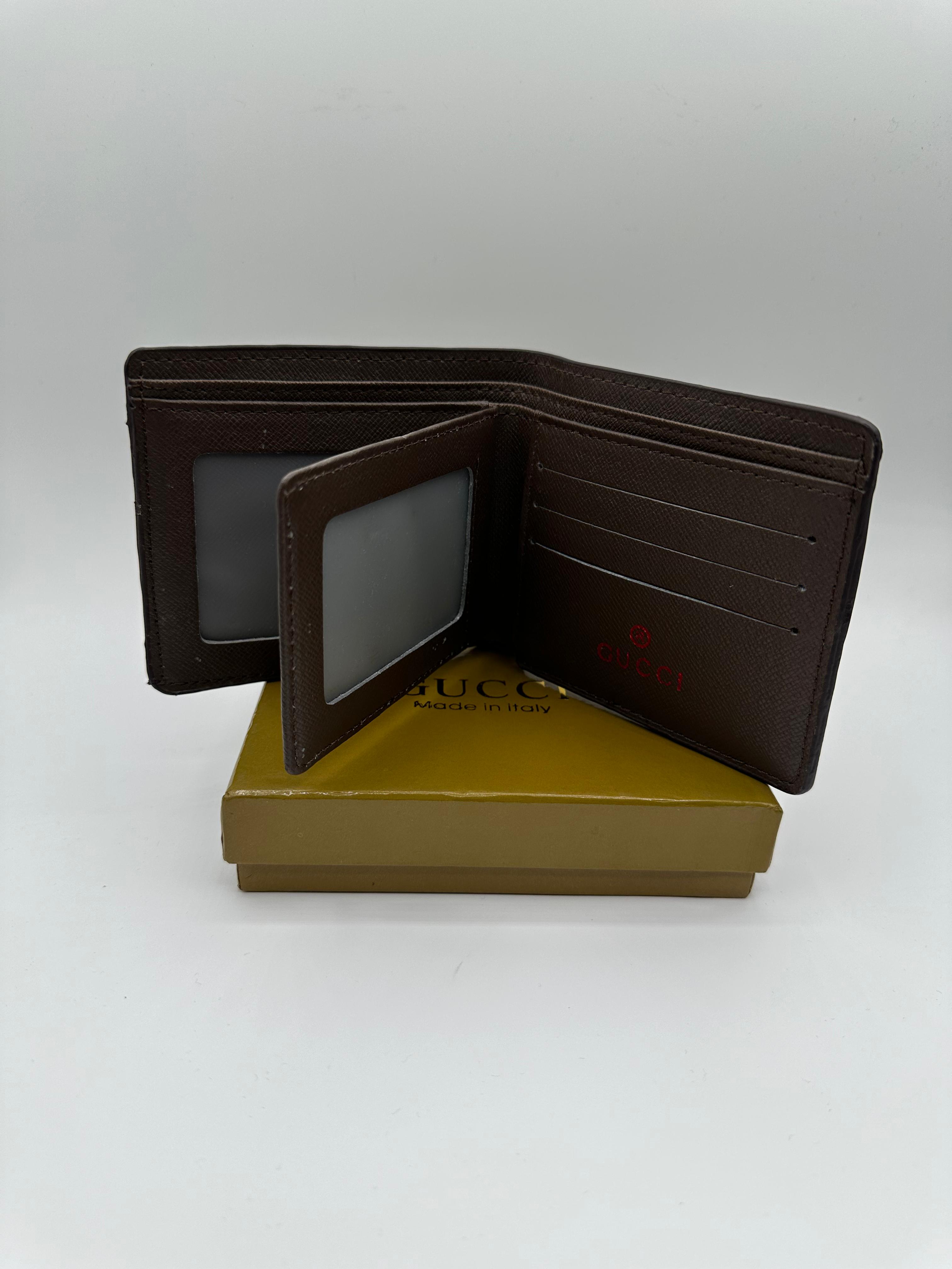 gucci premium black wallet