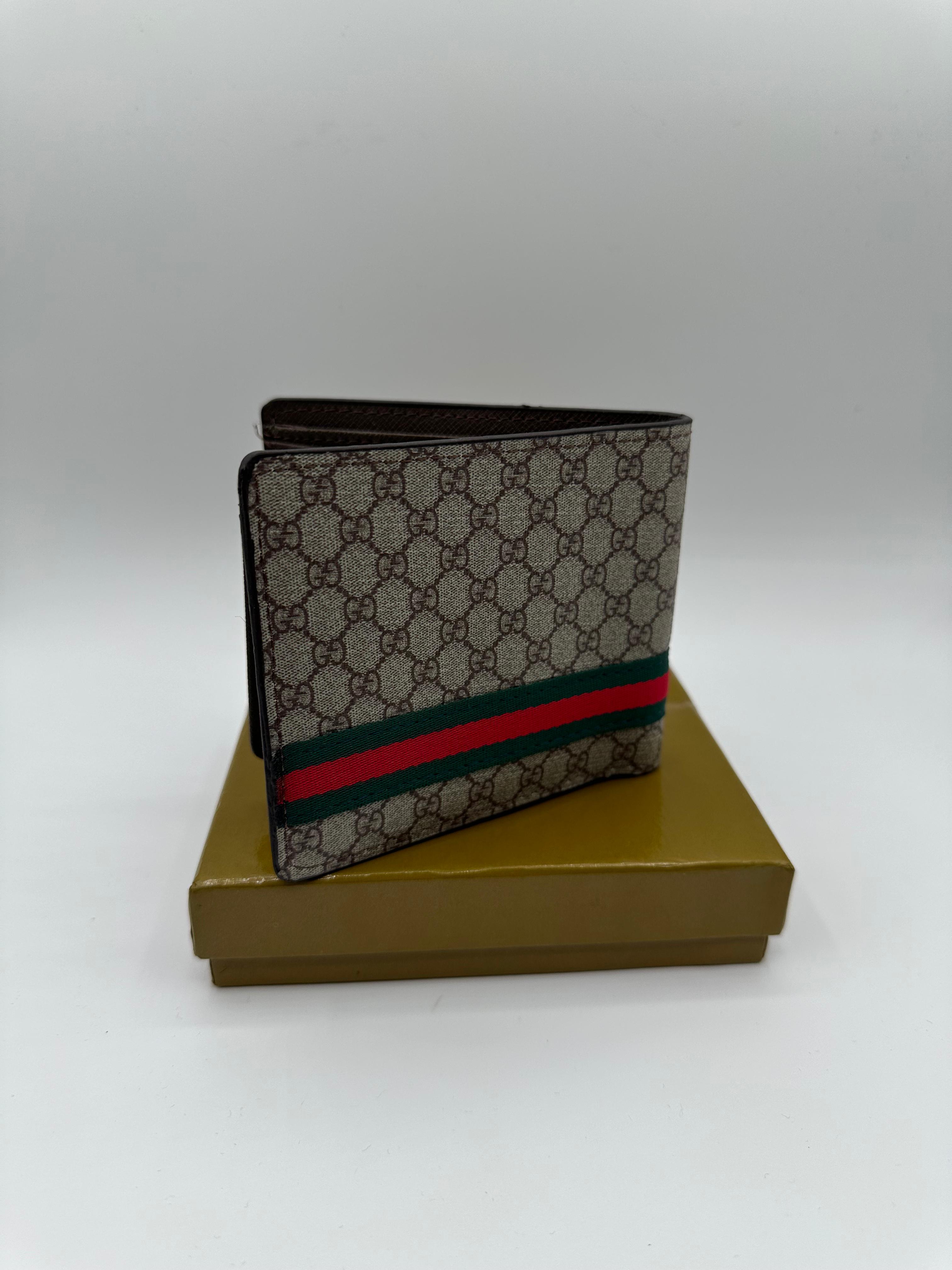 gucci premium black wallet