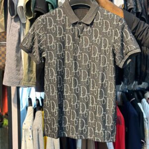 dior all over printed men polo shirt
