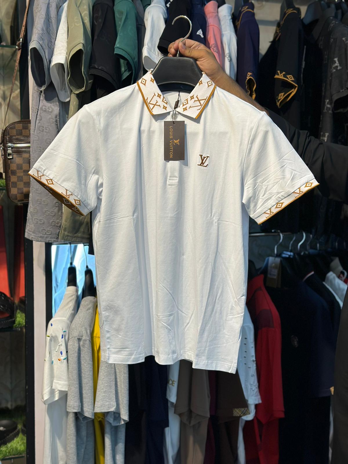 LV Men Polo Shirt With logo