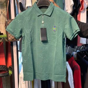 gucci all over printed men polo shirt with logo