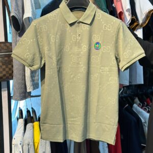 gucci all over printed men polo shirt with logo