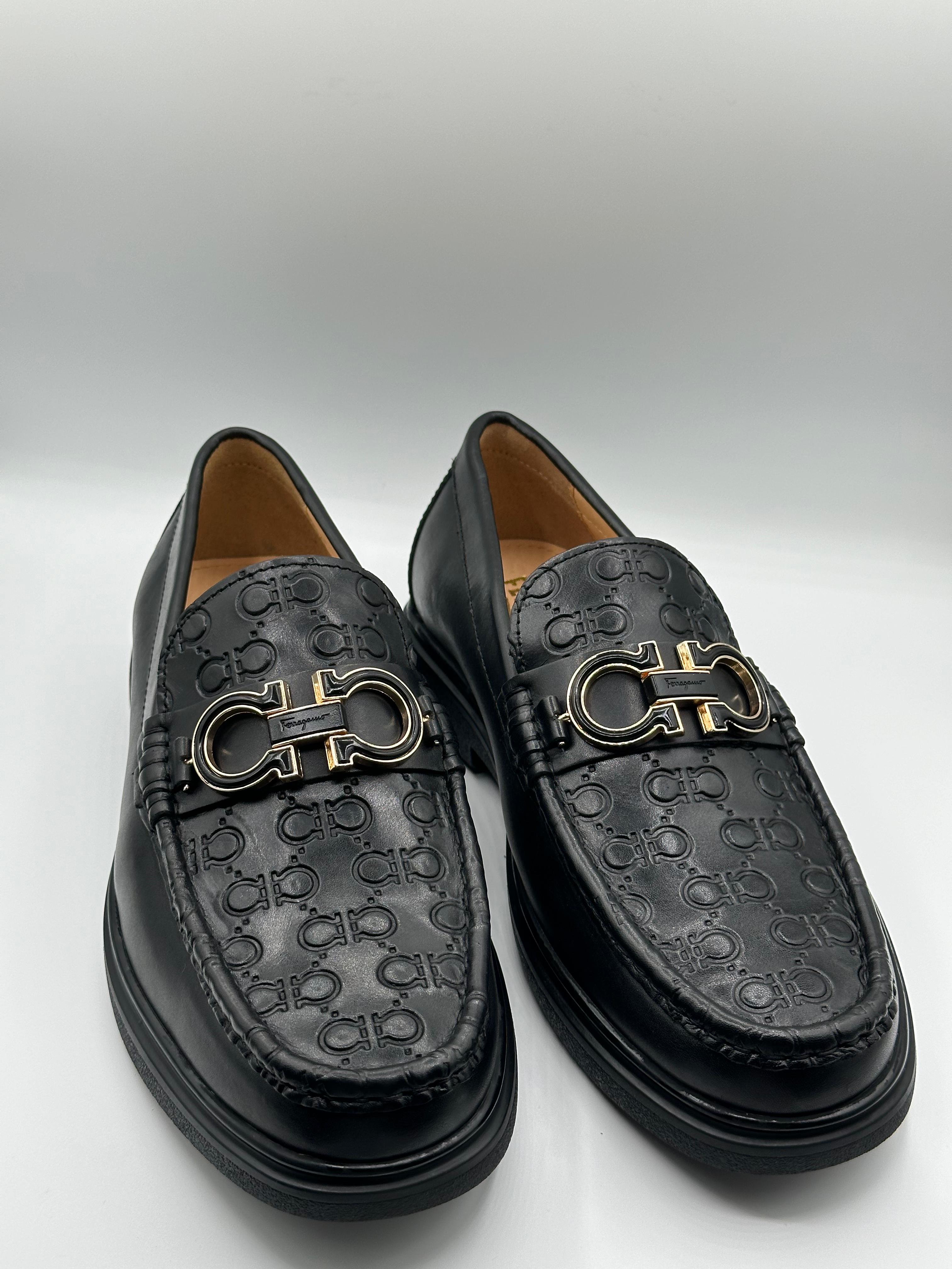 ferragamo signature black major loafers ferragamo signature black major loafers