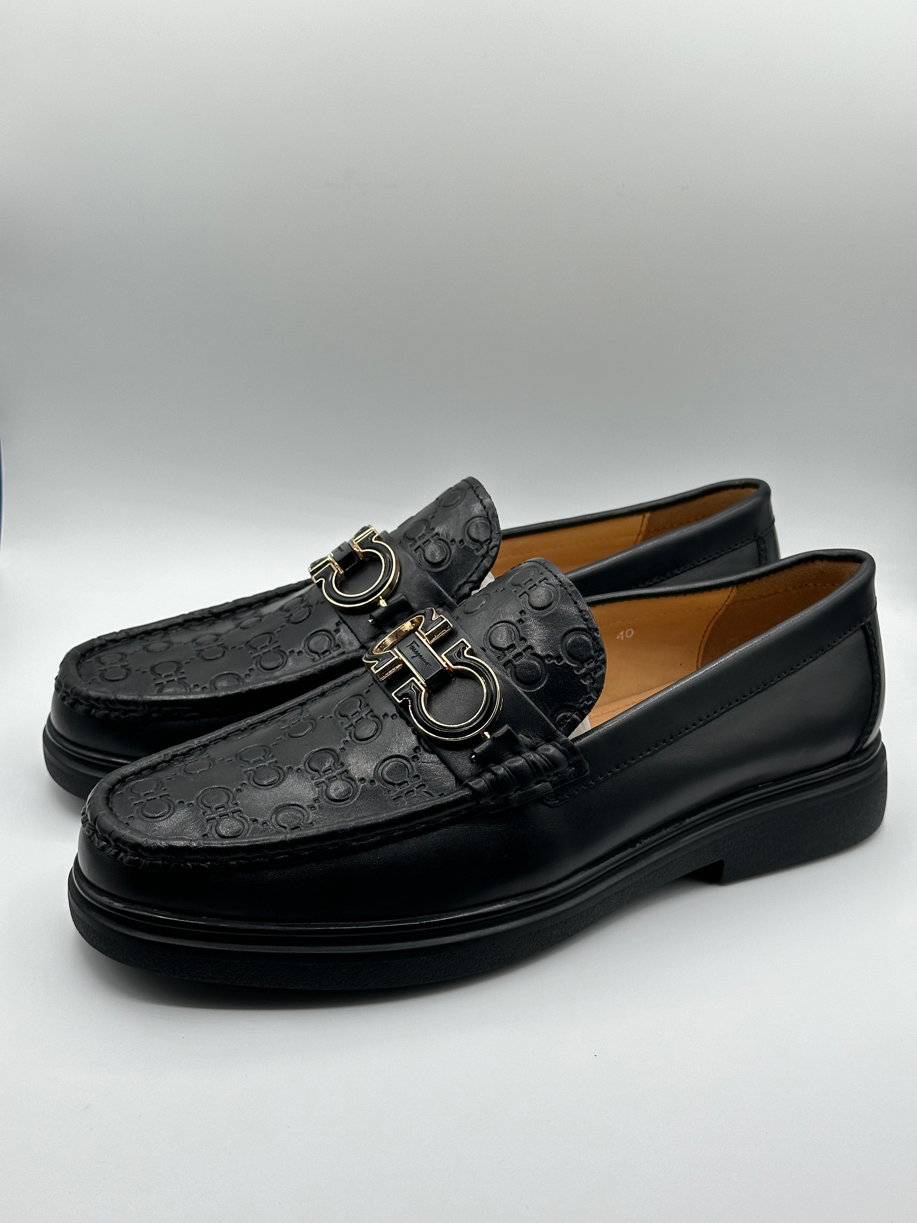 ferragamo signature black major loafers ferragamo signature black major loafers