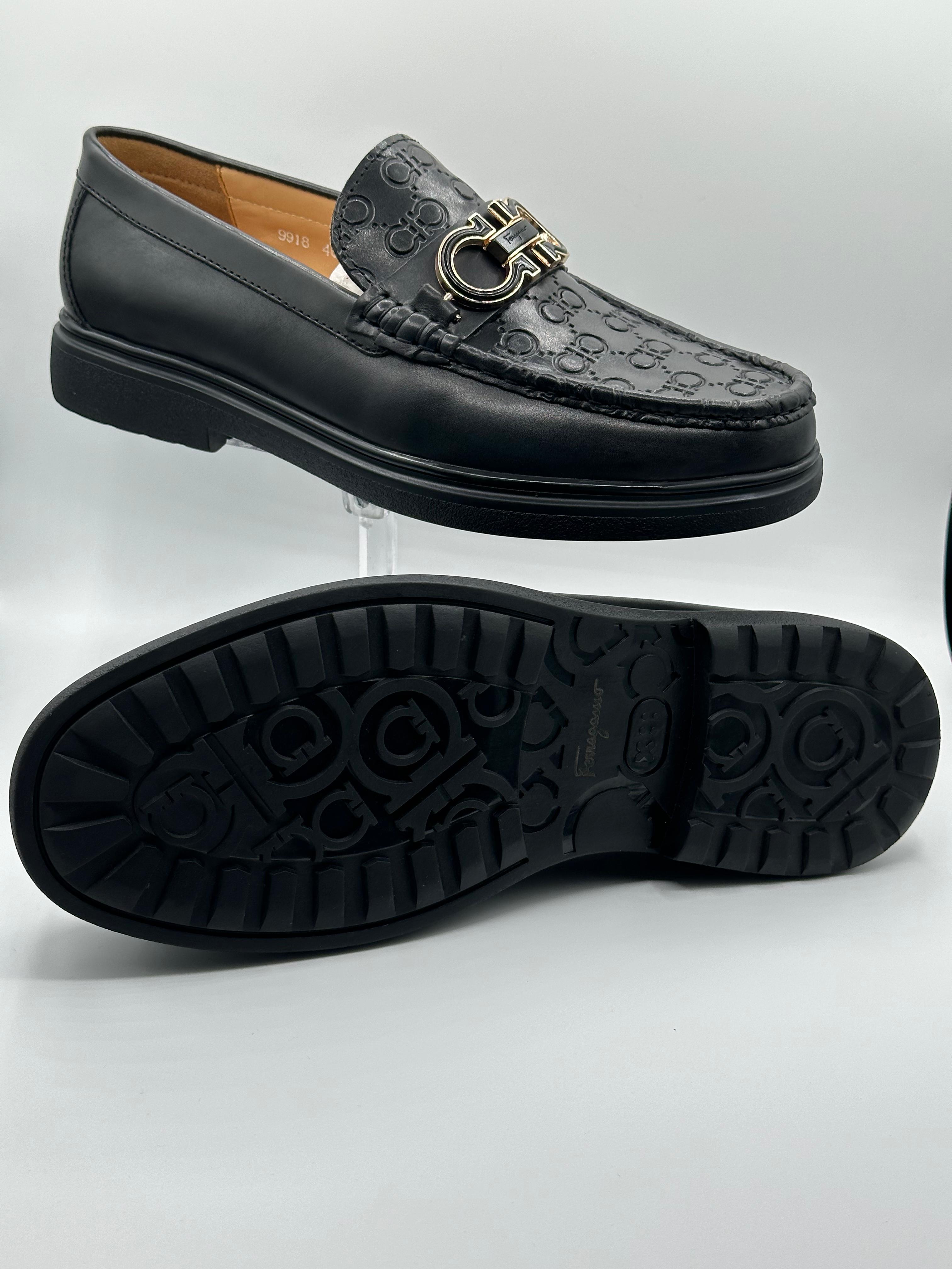 ferragamo signature black major loafers ferragamo signature black major loafers