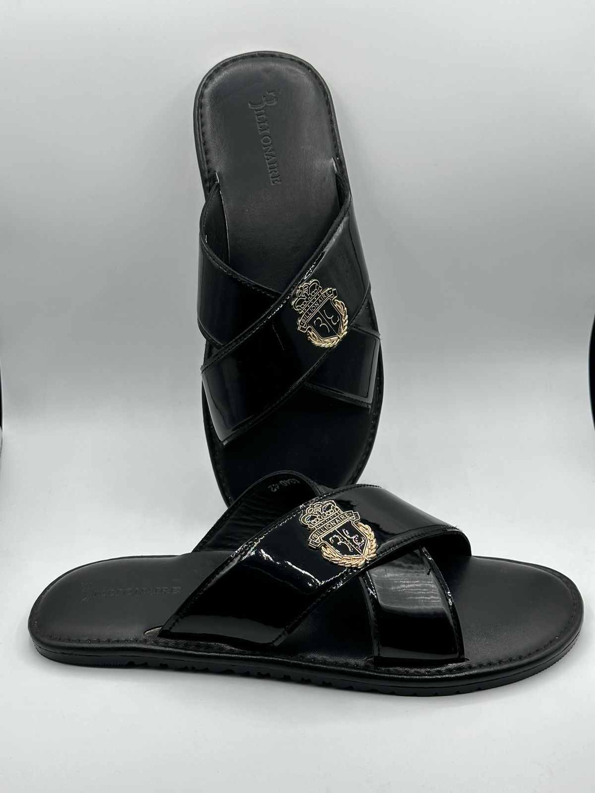 billionaire premium slipper with logo