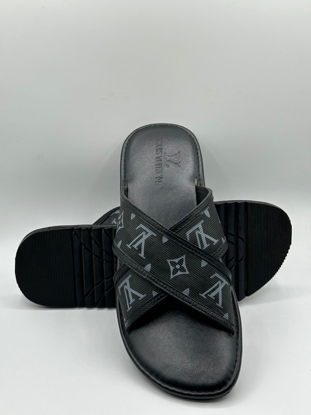 louis vuitton premium printed slipper