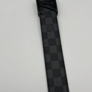 LV Genuine Black Leather Signature Belt