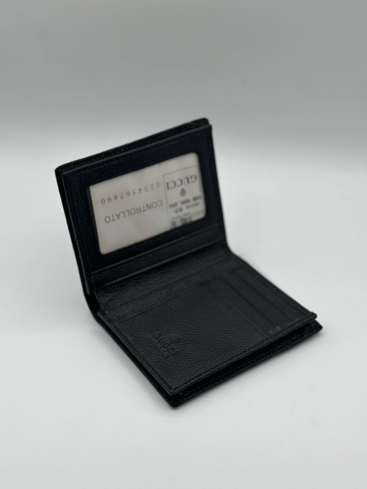 gucci premium black wallet