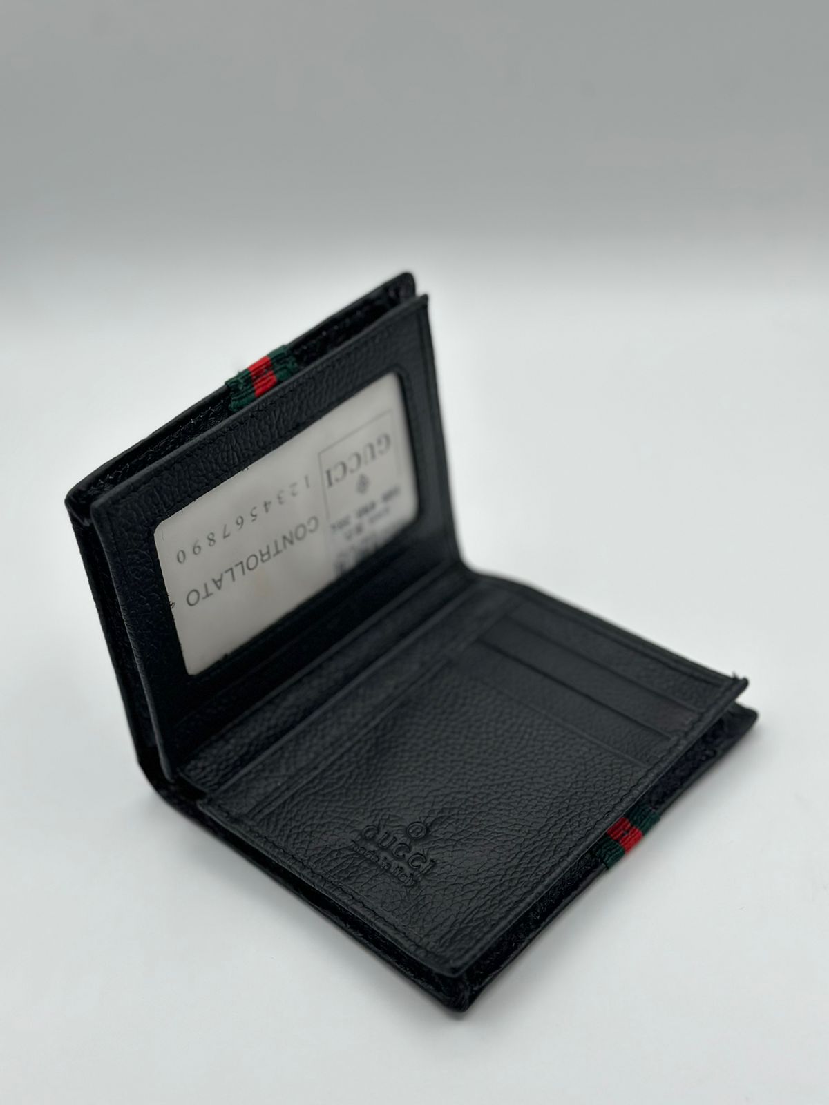 gucci premium black wallet