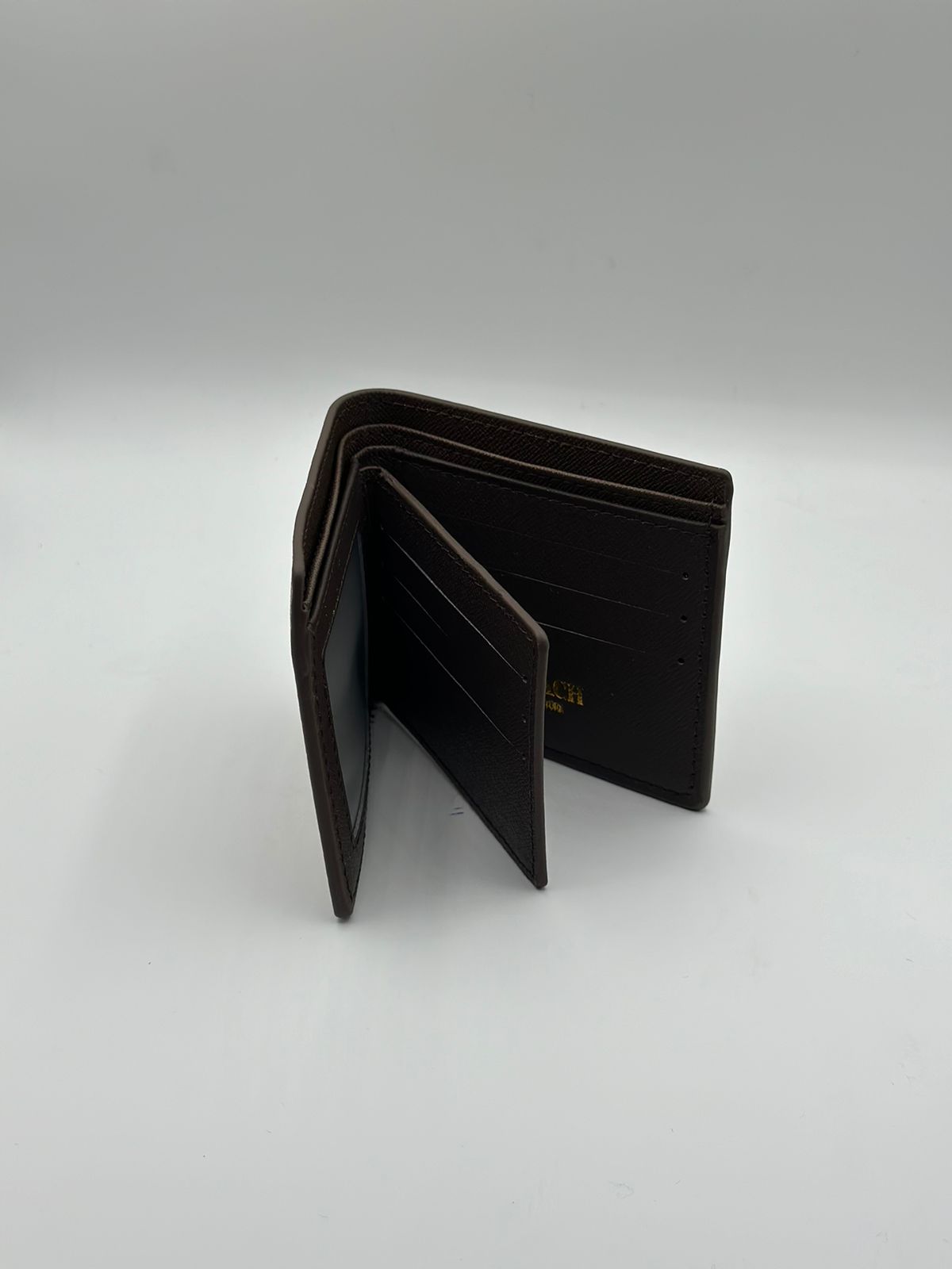 coach premium brown wallet