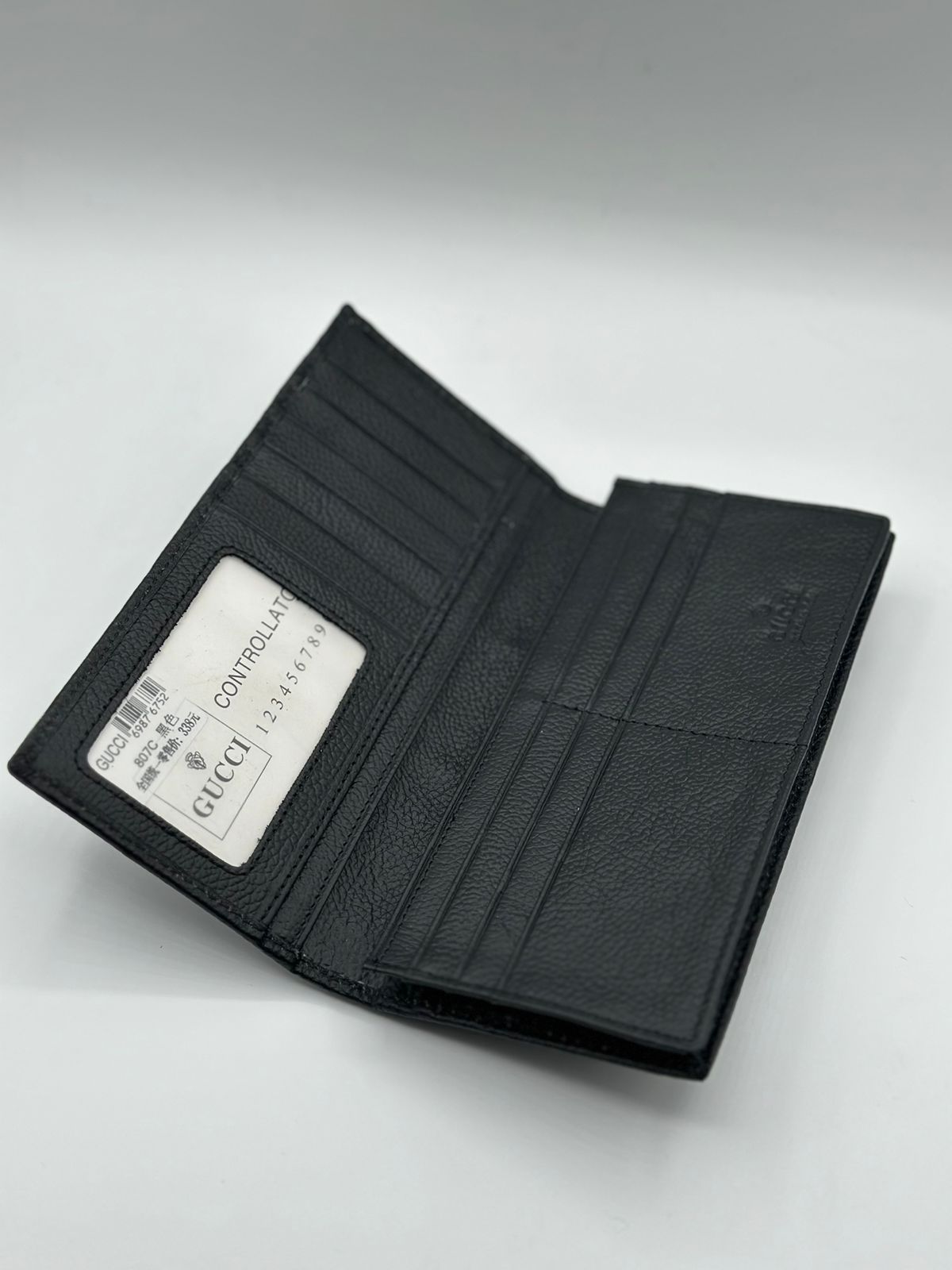gucci premium leather long wallet