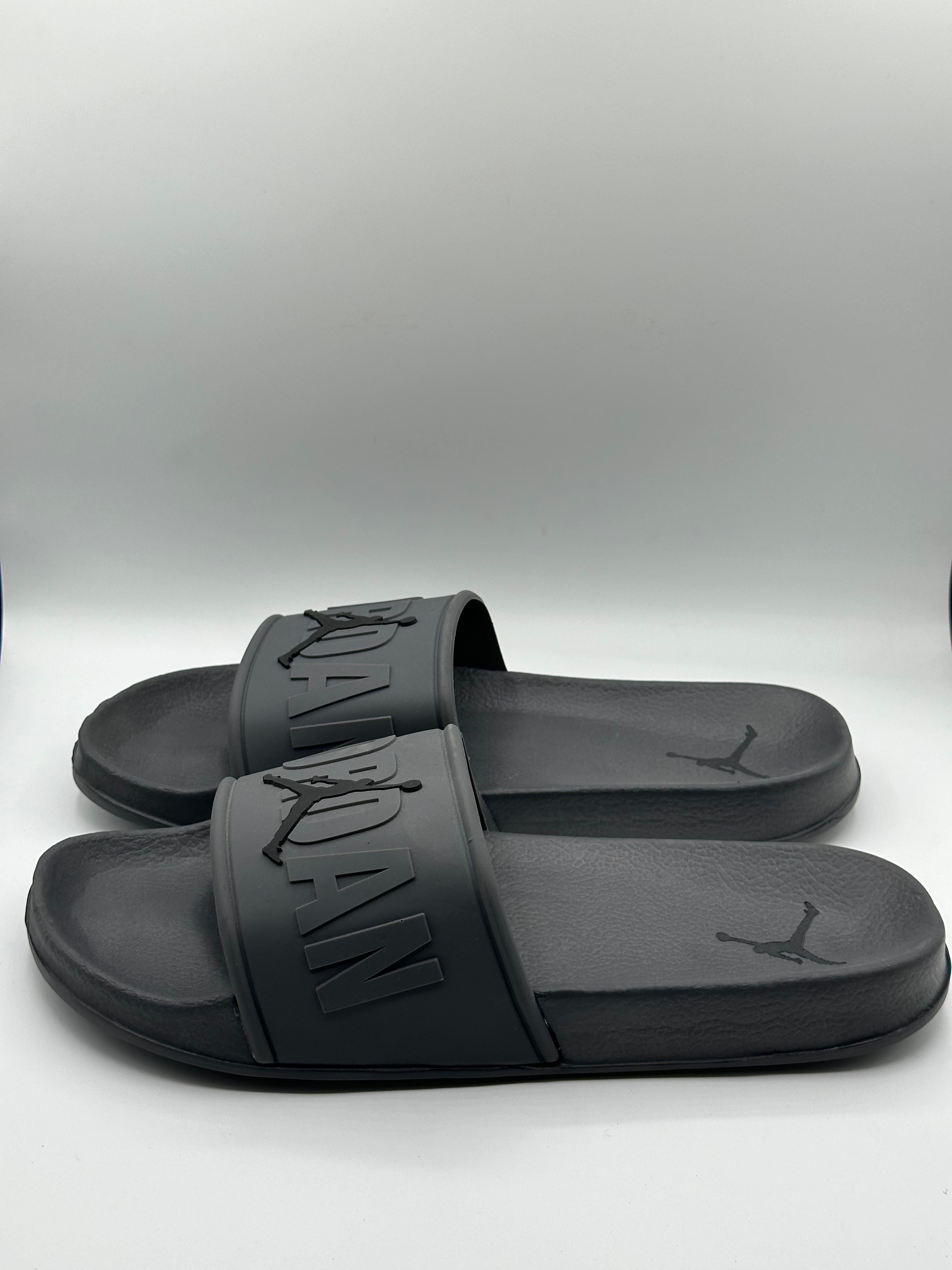 jordan premium printed gray full slipper