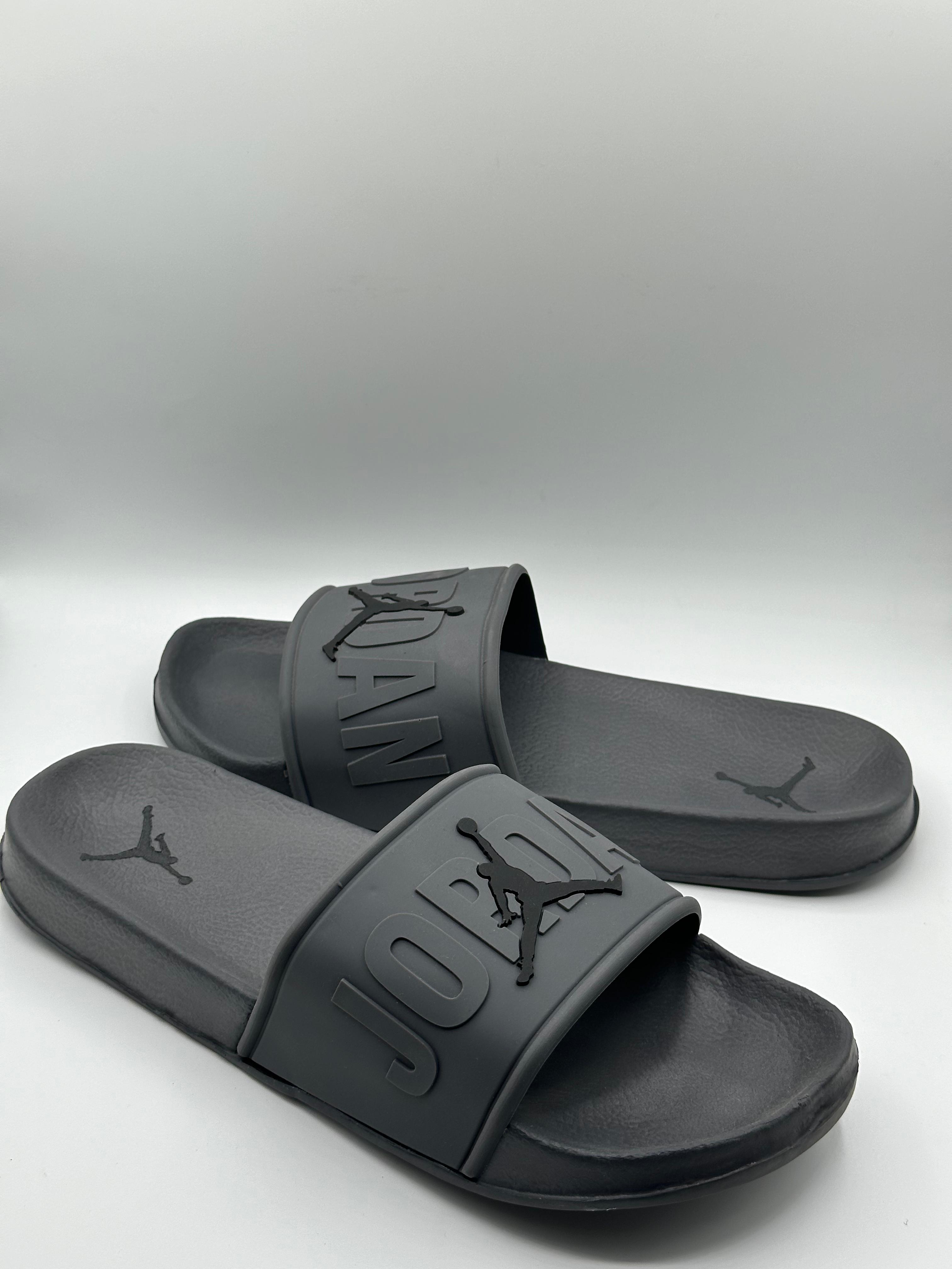 jordan premium printed gray full slipper