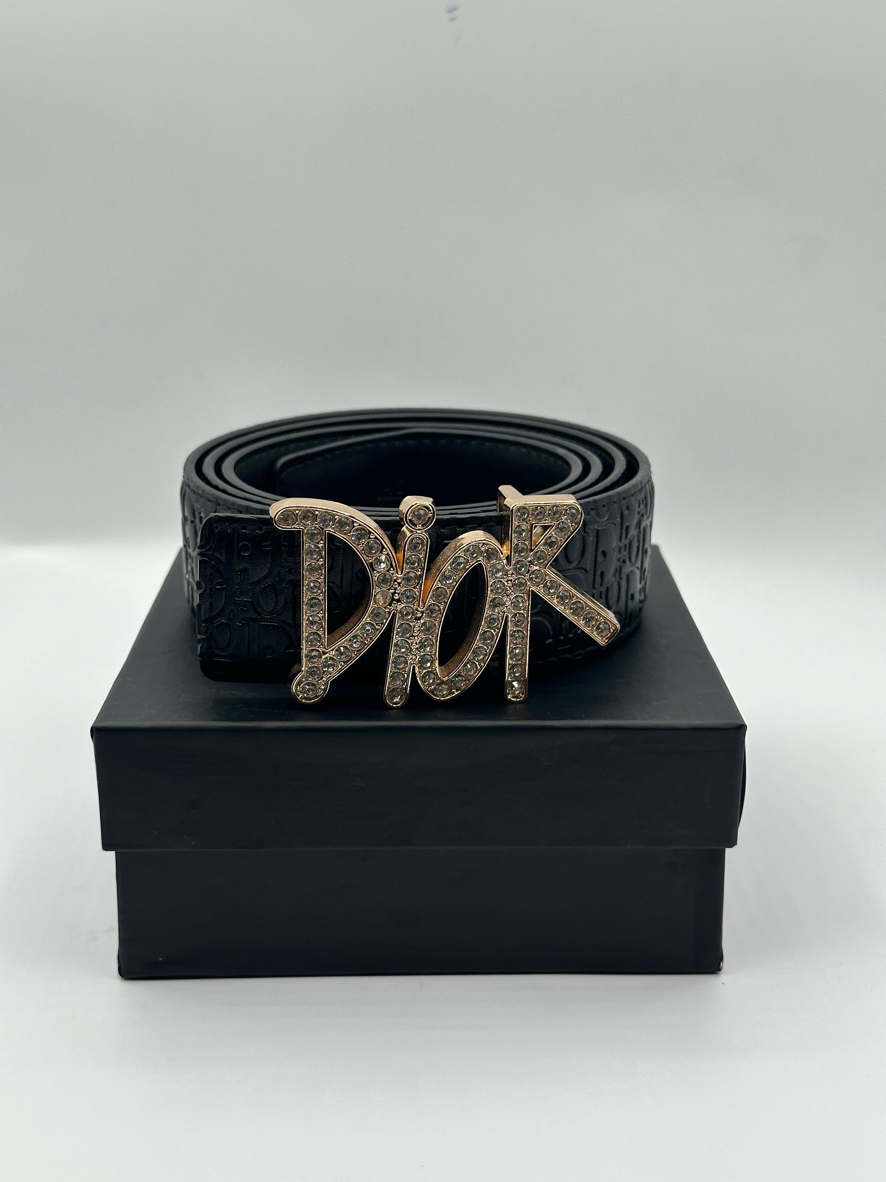 dior stone black leather signature golden belt dior stone black leather signature golden belt
