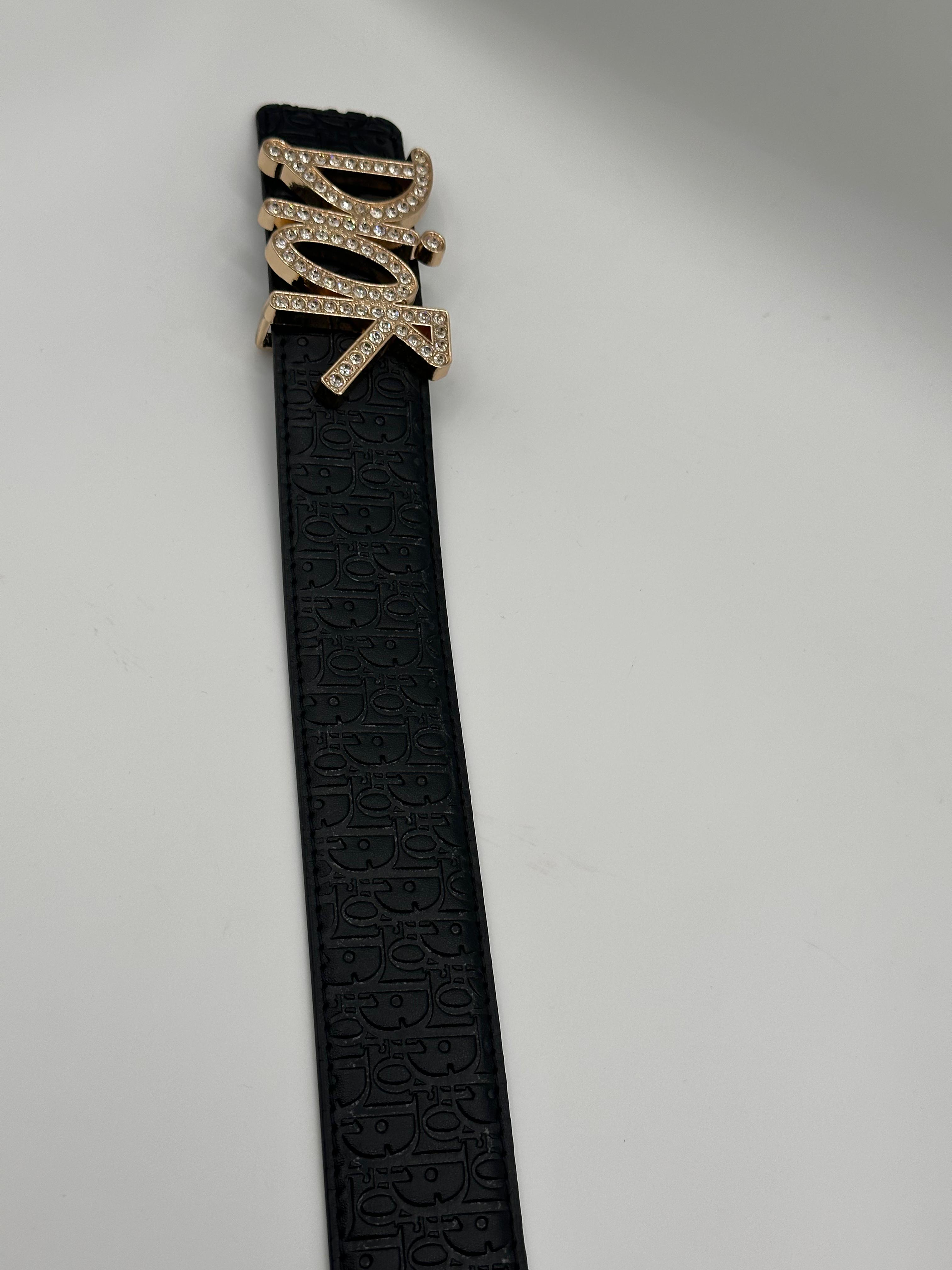 dior stone black leather signature golden belt dior stone black leather signature golden belt